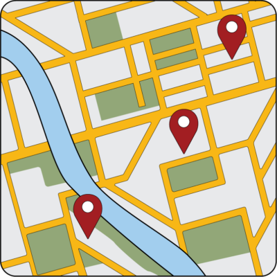 local map illistration