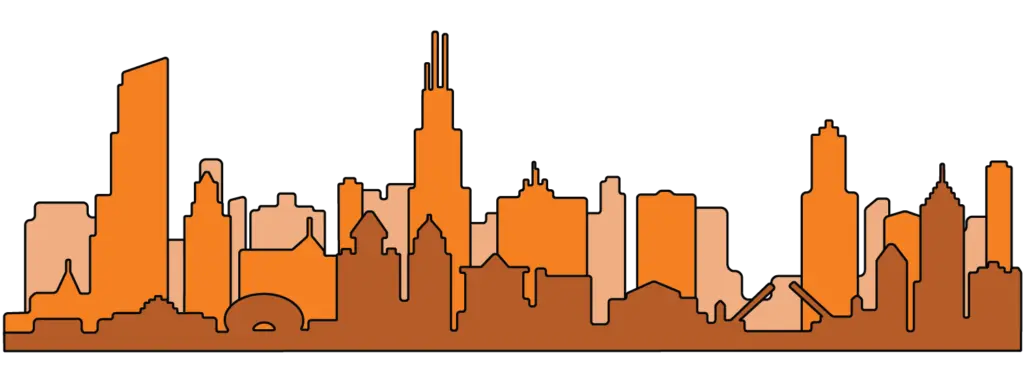 Chicago skyline illustration