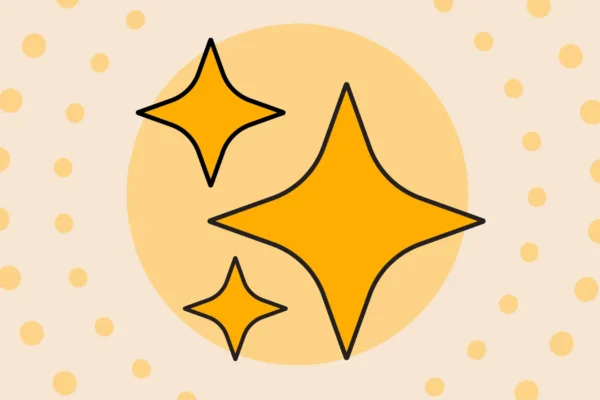 Yellow AI Icon with decorative yellow circles